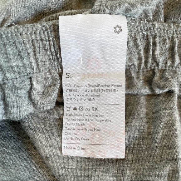 Bamboo Lounge Wear Pants Size S Light Grey Pajama Bottoms Super Soft Stretchy - Picture 7 of 10